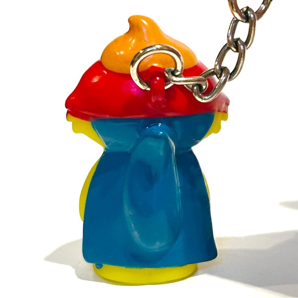 Vintage 1980s Star Awards Keychains Fox Wolf Grandma Blue Polka Dot Rainbow Toy - Picture 6 of 15